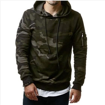 New Men Hoodies Sweatshirt Fashion Camouflage Military Tracksuit Casual Male Hooded Pullover