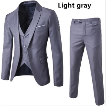 AOWOFS New European Slim Business Casual Suits three-piece Sports Coat