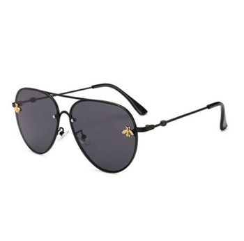 Sunglasses female male retro brand designer high quality metal fashion