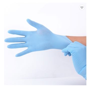 Nitrile examination mittens disposable blue with fda and ce 